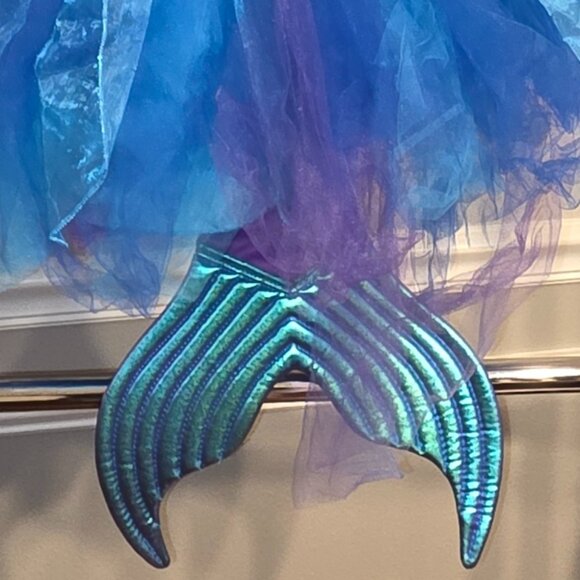 Gillians Closet Mermaid Dress Headband Tulle Tutu Size Small 5 to 6 yrs - Picture 3 of 16
